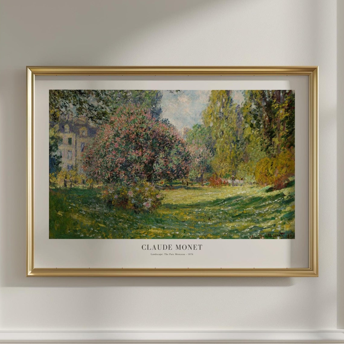 Claude Monet The Parc Monceau 1876 Poster