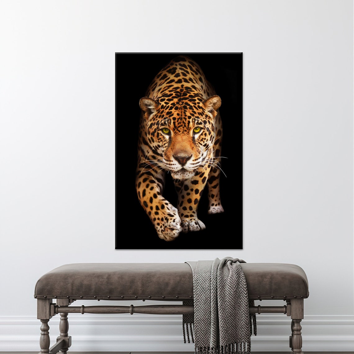Leopard Canvas Wall Art Modern Wildlife Home Decor
