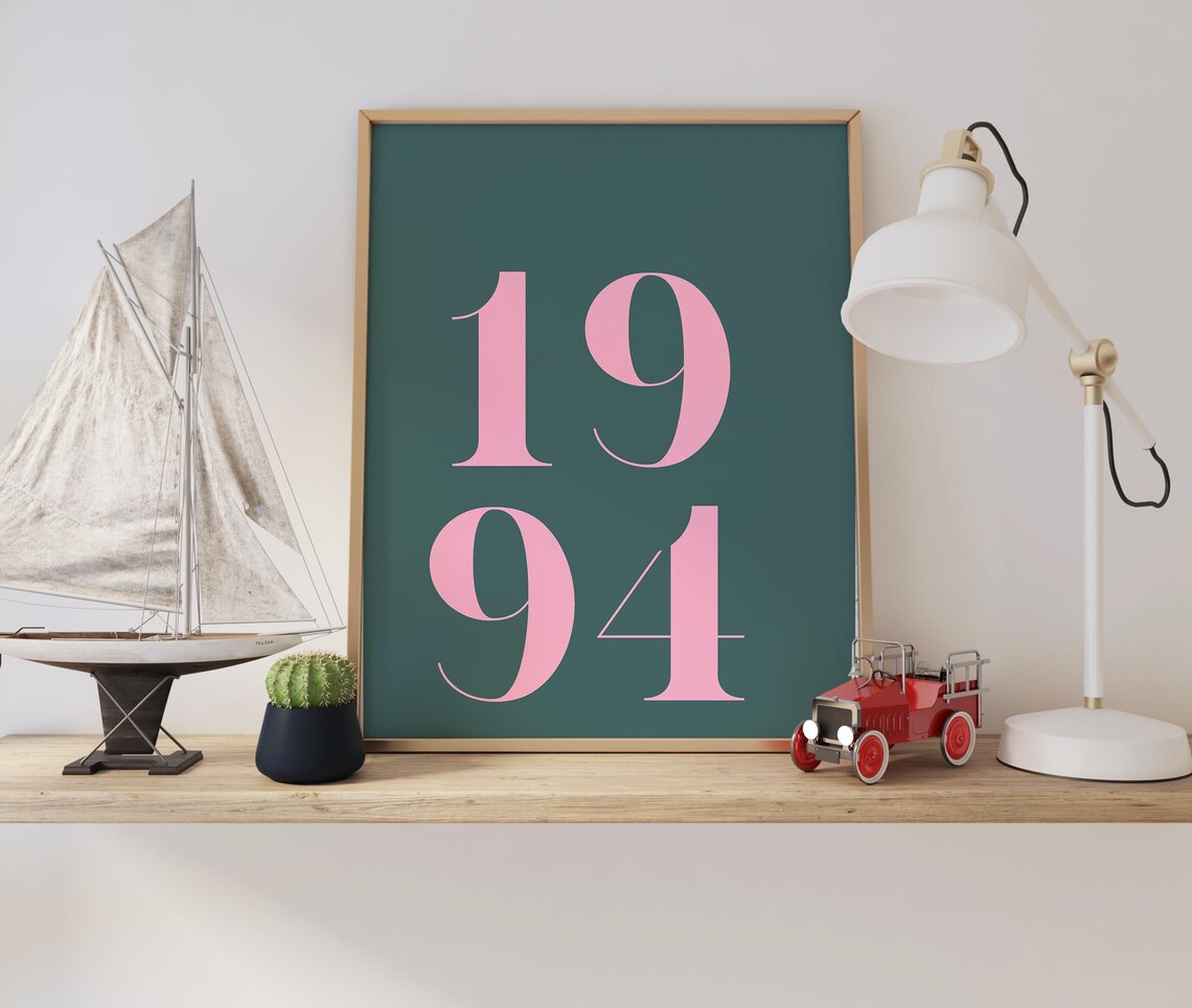 Retro 1994 Birthday, Thirty Poster Print - Image 2