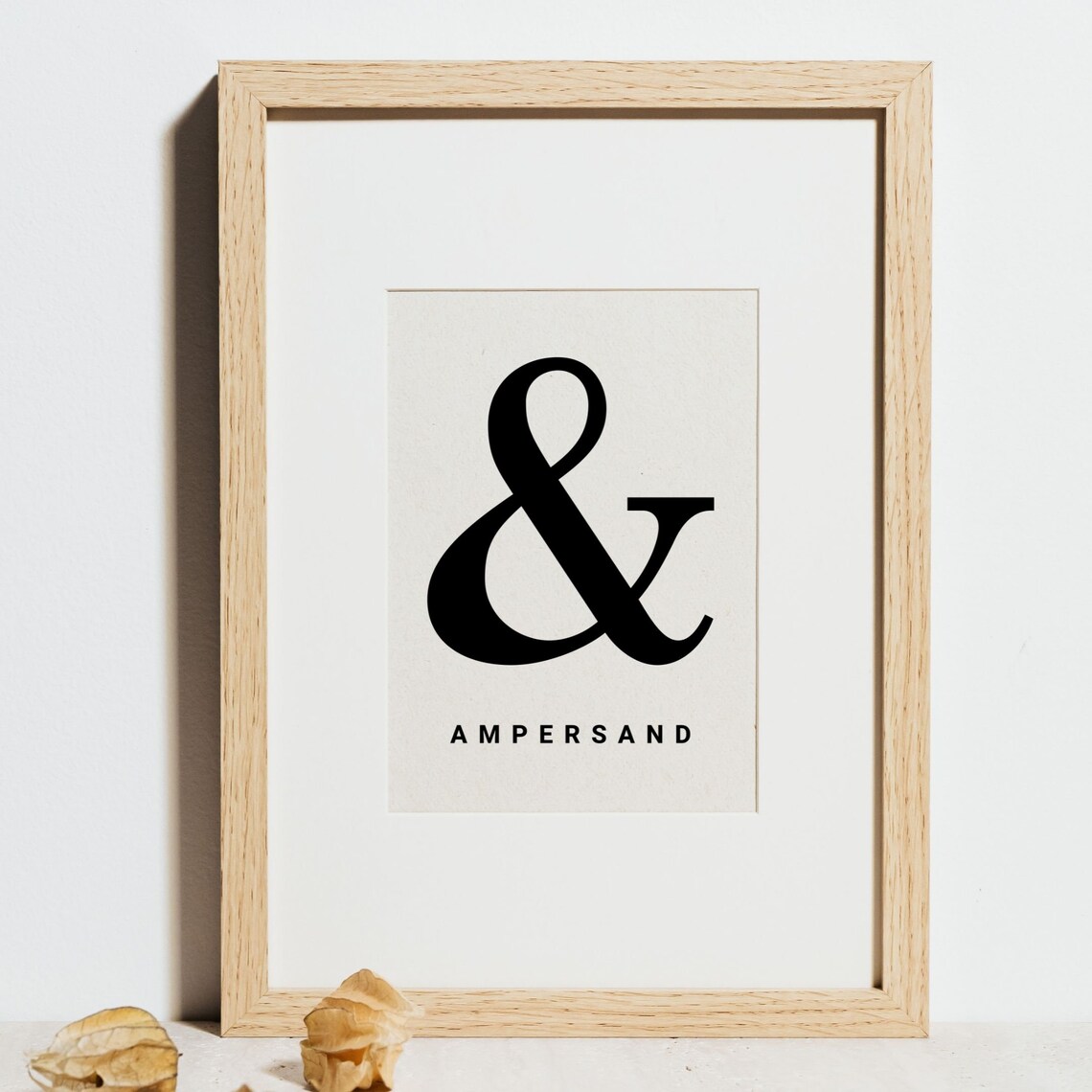 Letter Ampersand Poster Print, Minimalist Monogram - Image 4