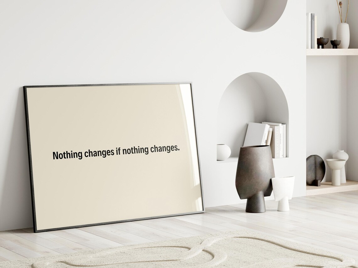 Minimalist Quote Art Print, Motivational Typography - Image 4