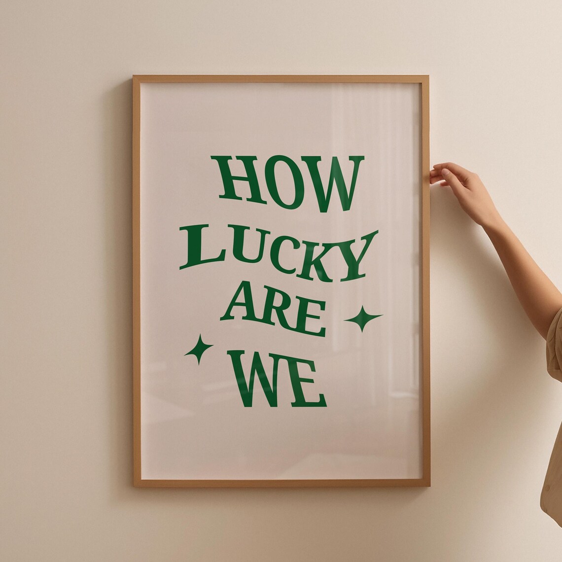 How Lucky Are We, Inspirational Bedroom Decor - Image 2