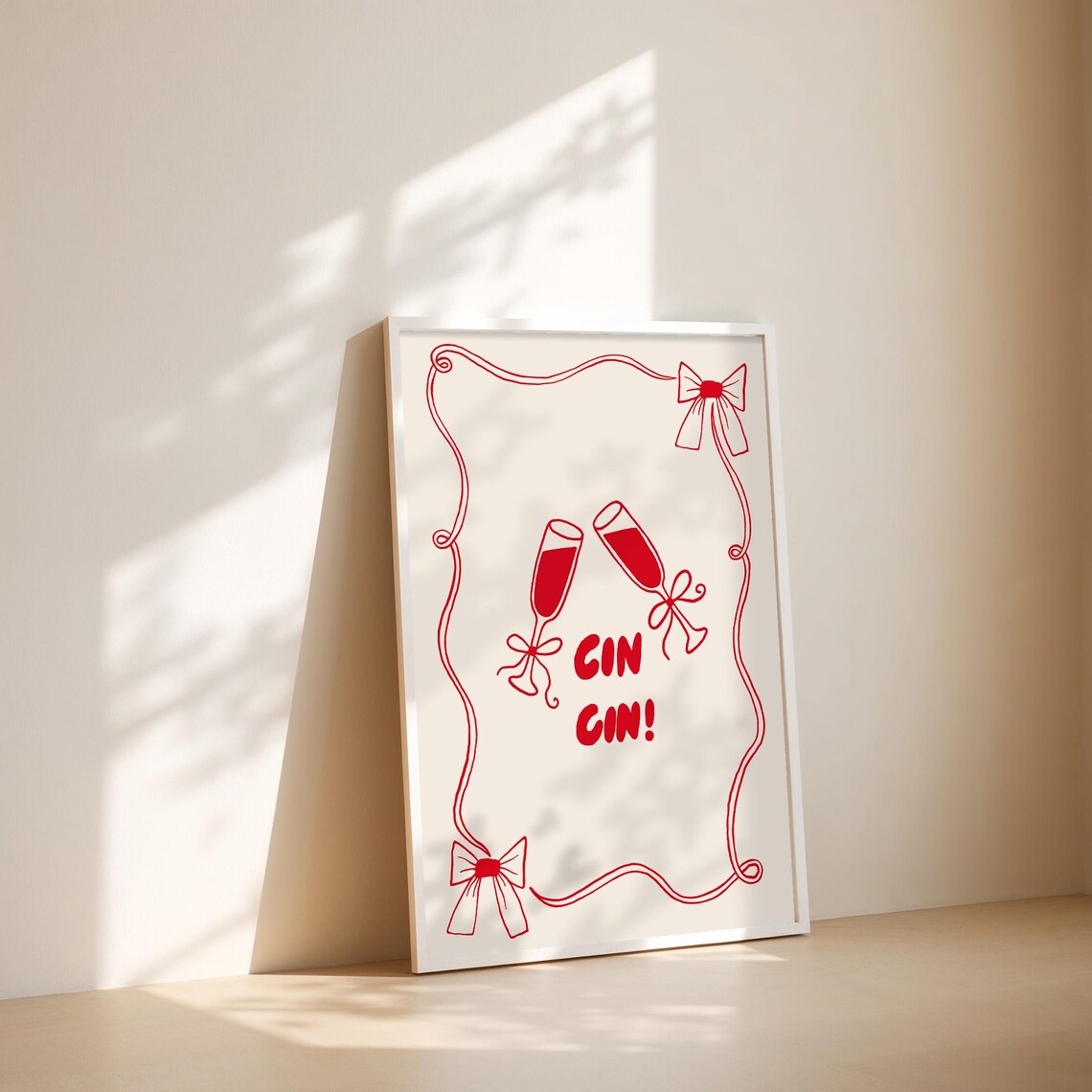 Cin Cin Wine Print, Italian Quote Poster - Image 4