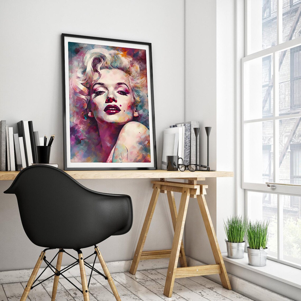 Marilyn Monroe Abstract Impressionist Movie Poster - Image 3