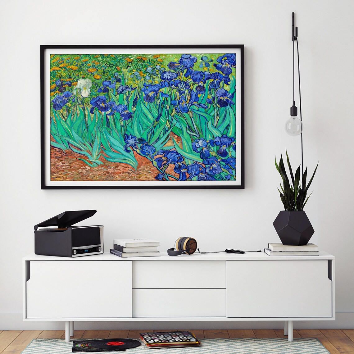Irises by Van Gogh, Vintage Classic Art Print - Image 2