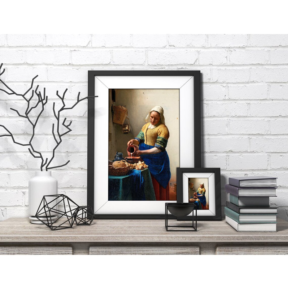 Johannes Vermeer The Milkmaid Pouring Milk Dutch Master Art Poster - Image 4
