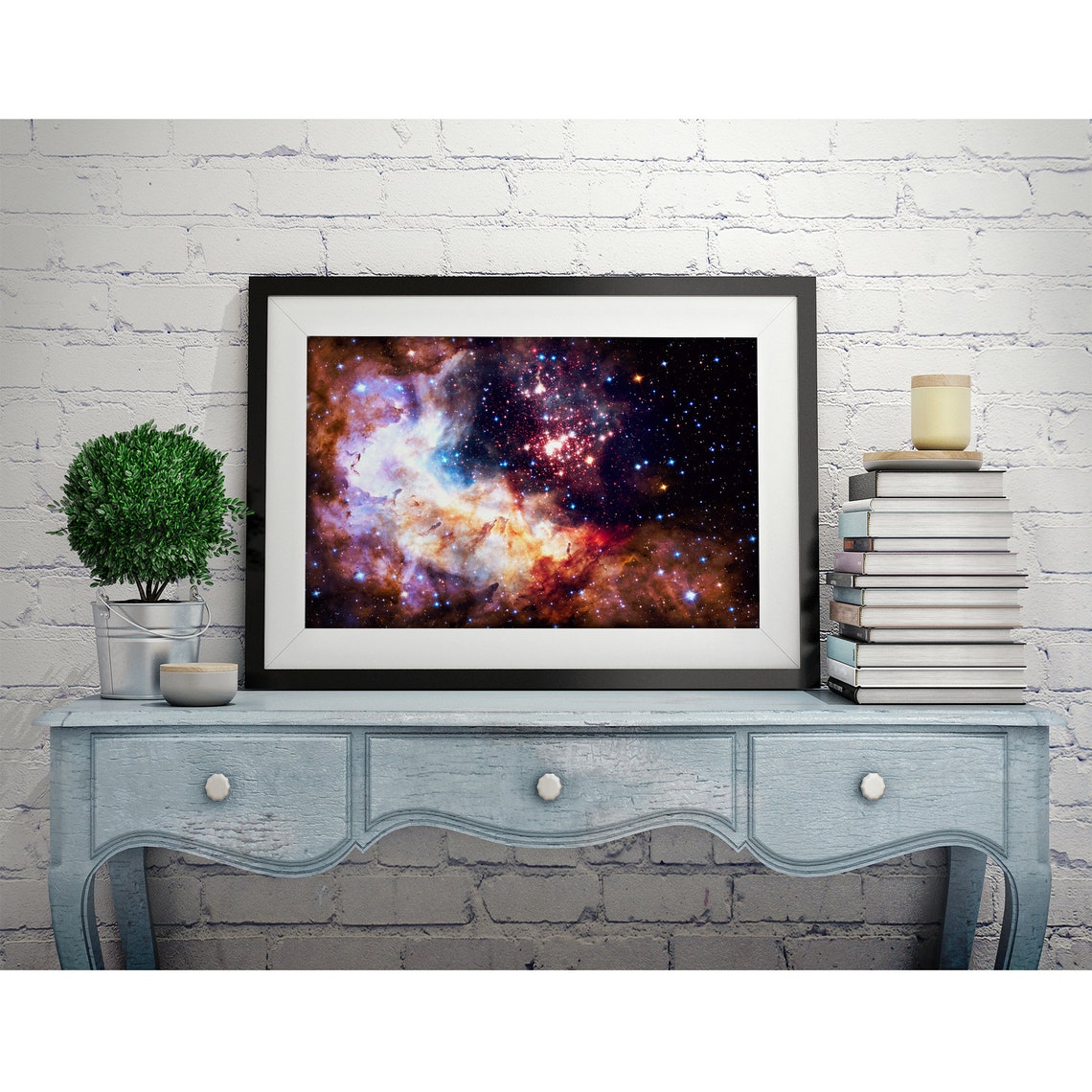 Star Cluster Hubble Galaxy Art Print - Image 2