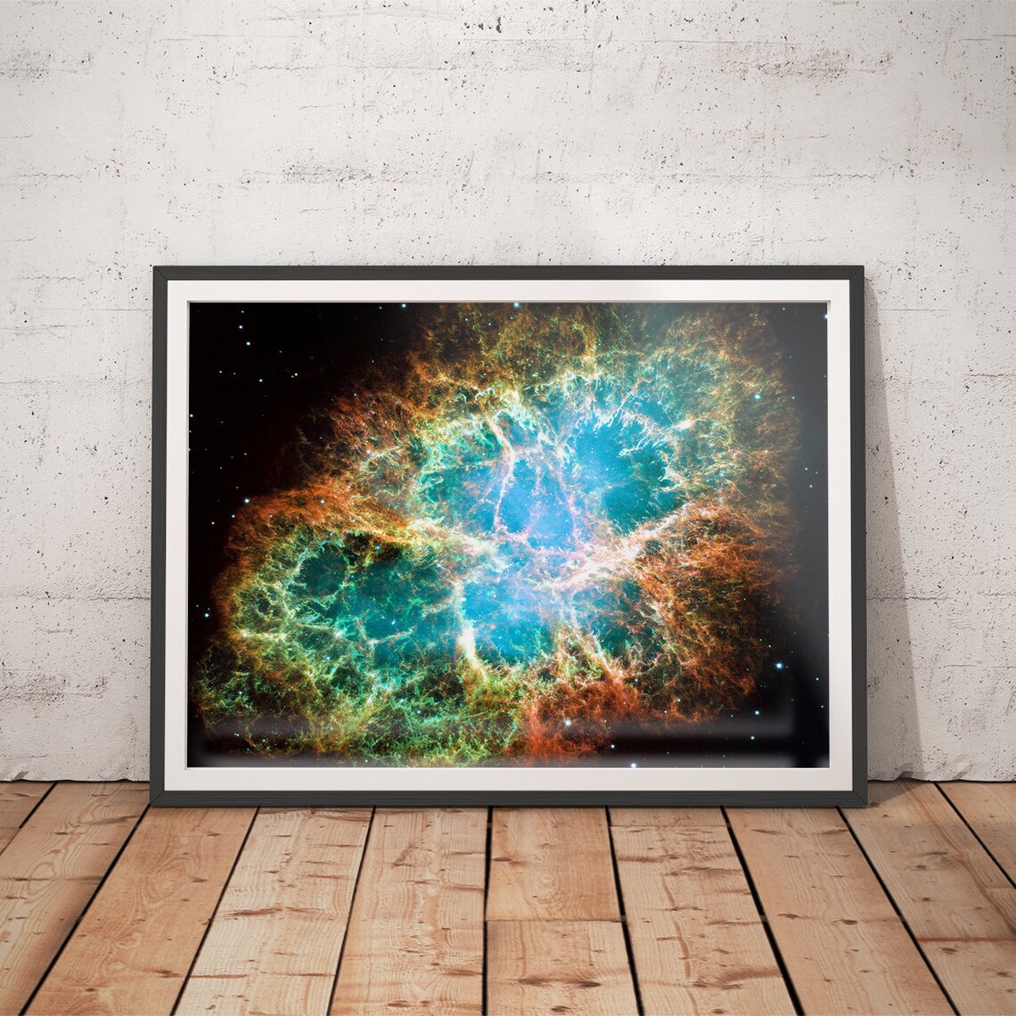 Crab Nebula Bedroom Art Print, Celestial Decor