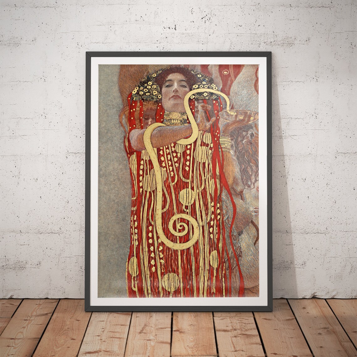 Hygieia by Gustav Klimt, Vintage Art Print