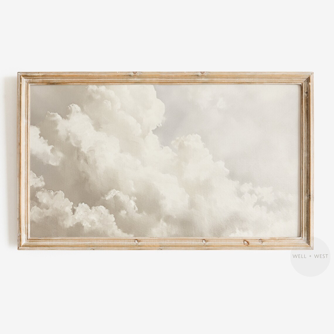 Cloud Painting Vintage Style Sky Art Print