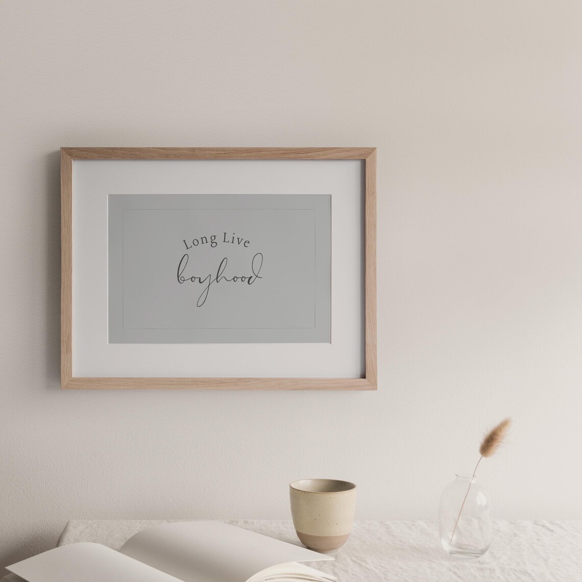 Long Live Boyhood Quote Vintage Nursery Boys Room Wall Art Print - Image 4