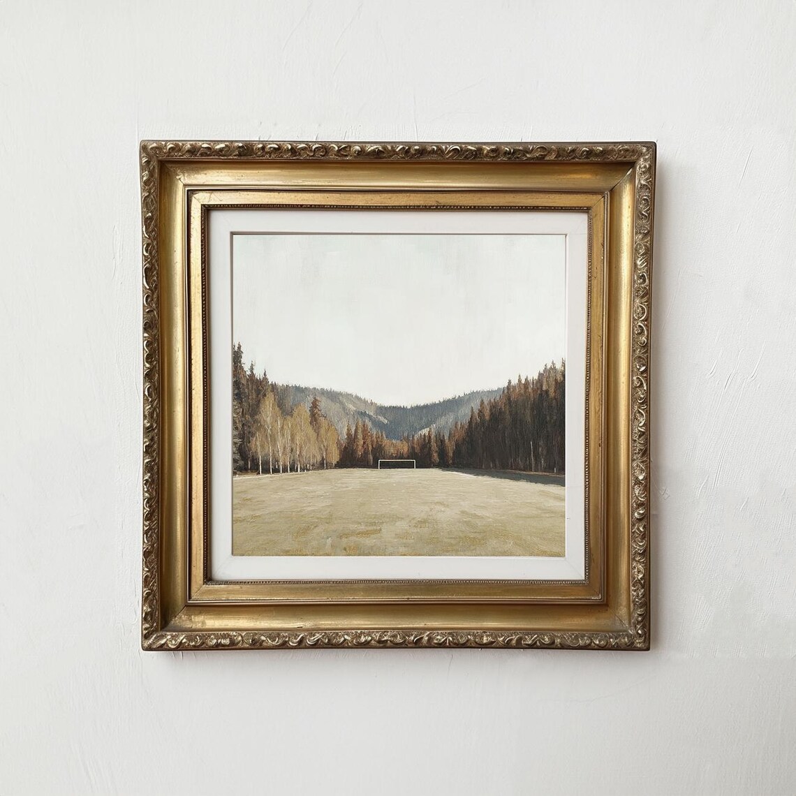 Soccer Field Print, Vintage Style Sports Art - Image 2