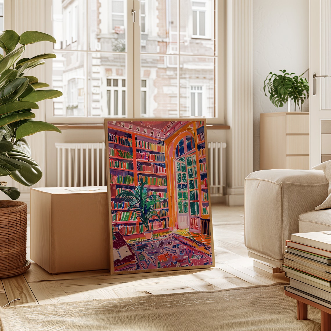 Henri Matisse Library Poster, Modern Literary Art Print - Image 2