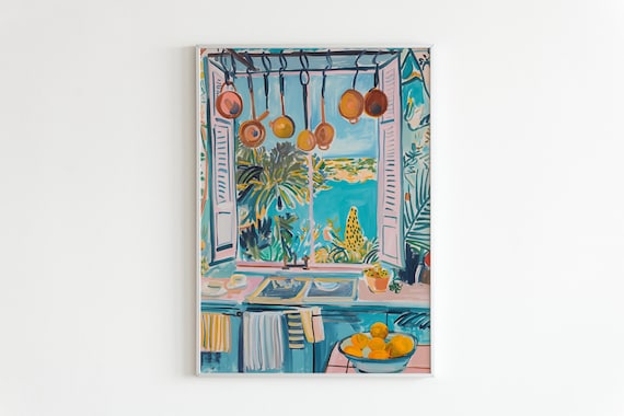 Henri Matisse Open Window Poster, Coastal View