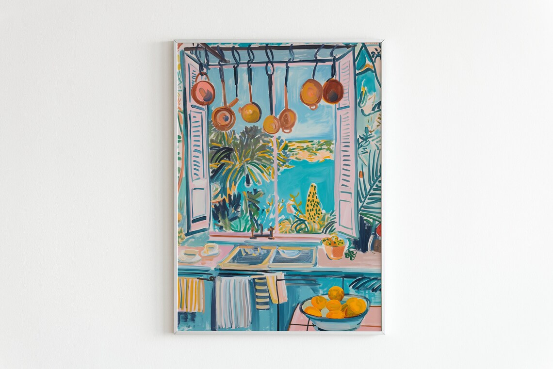 Henri Matisse Open Window Poster, Coastal View