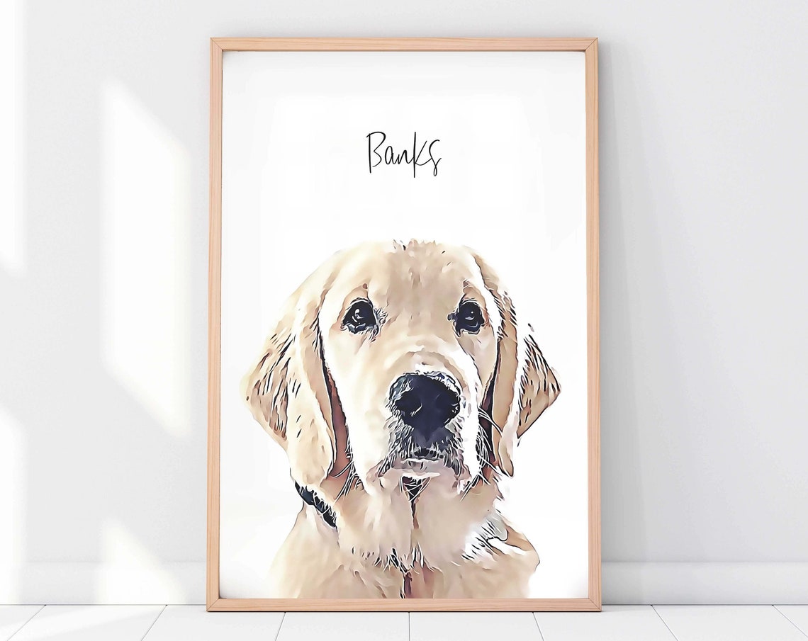 Custom Pet Portrait - Peekaboo Style