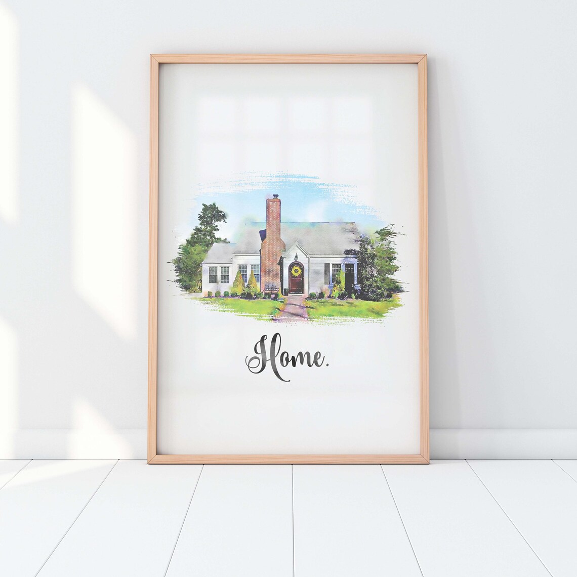 Custom House Portrait - Watercolor