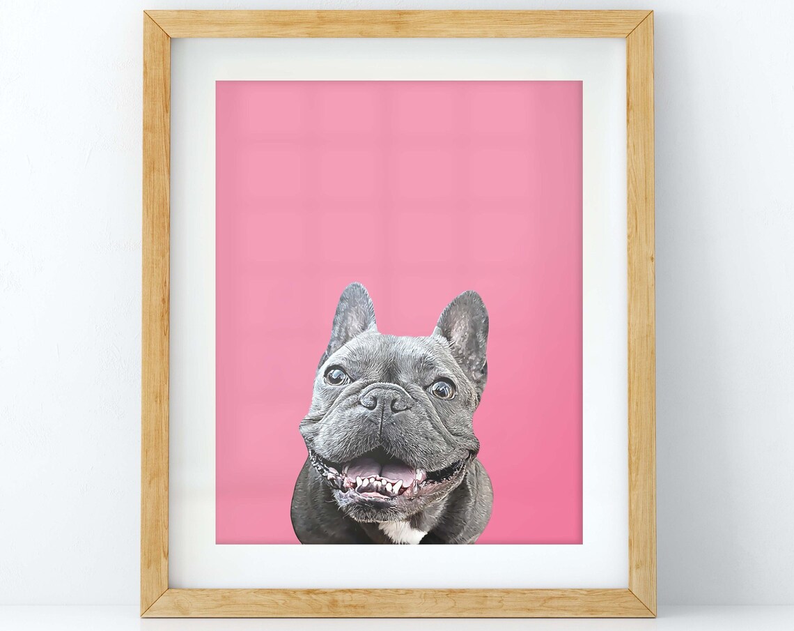 Custom Pet Portrait, Dog, Cat Memorial Art Print