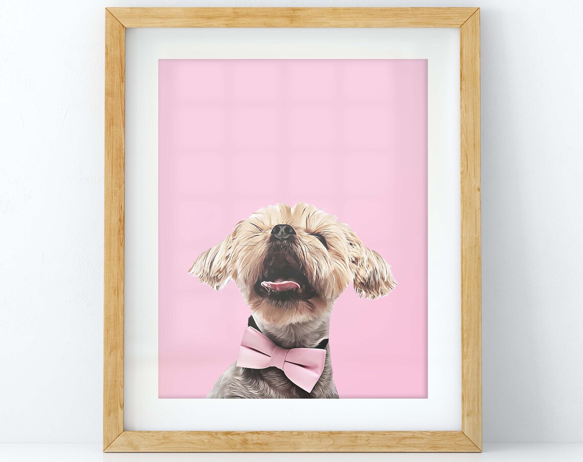 Custom Pet Portrait From Photo, Pet Memorial Art