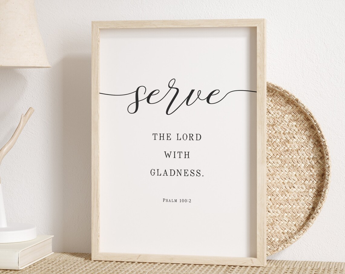 Bible Verse Scripture Christian Home Decor, Art Print