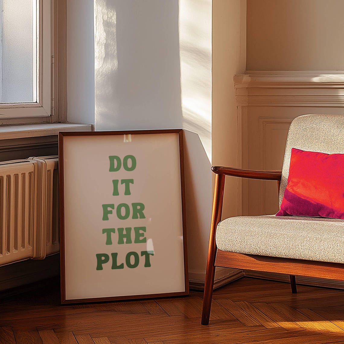 Do It For The Plot, Bookish Wall Art - Image 2