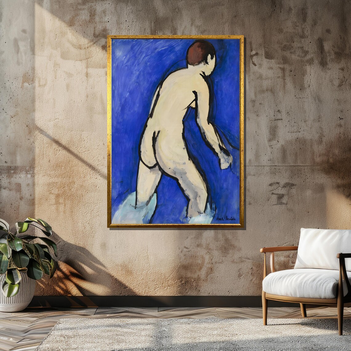 Henri Matisse Blue Nude Bather Figure Fauvist Classic Art Poster - Image 6