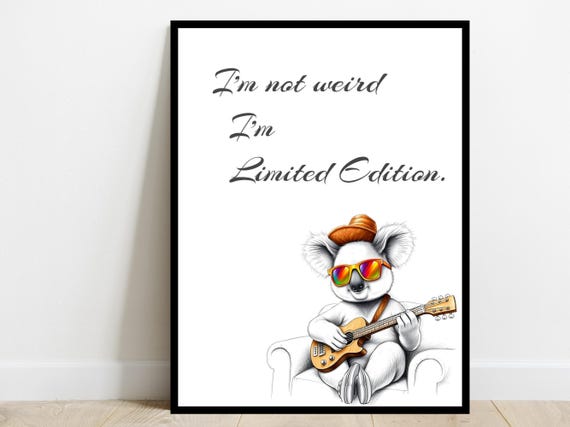 Im Limited Edition Wall Art Poster Motivational Humor Life Saying Sarcastic Quote Office Home Decor