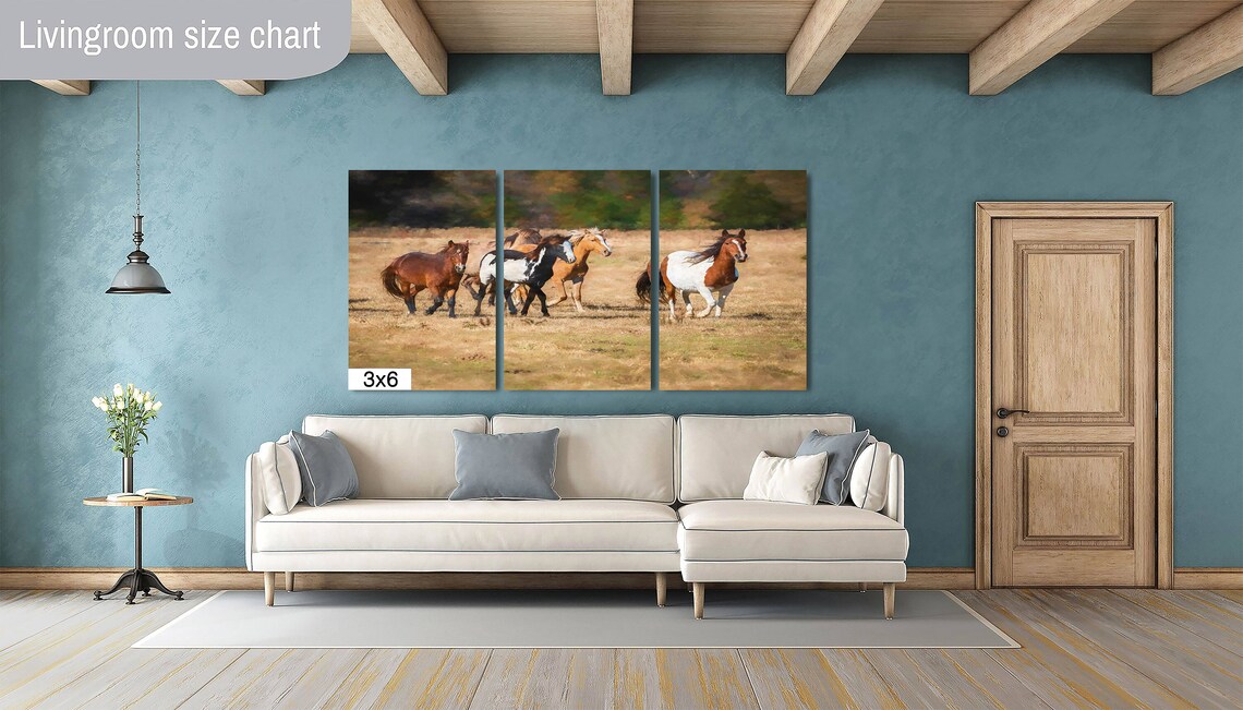 Horse Art Print, Horses Wall Art for Farm Decor - Image 3