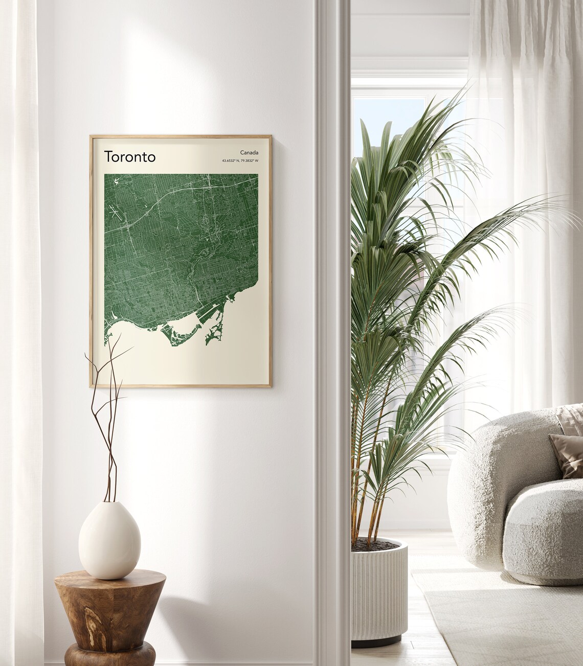 Toronto Map Poster, Modern Toronto City Map Print - Image 2