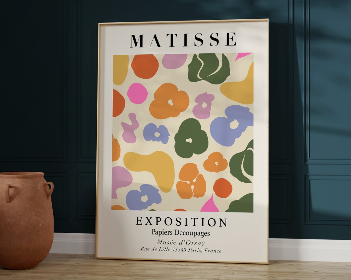 Matisse Exposition Papiers Découpés Musée d'Orsay Abstract Poster - Image 3
