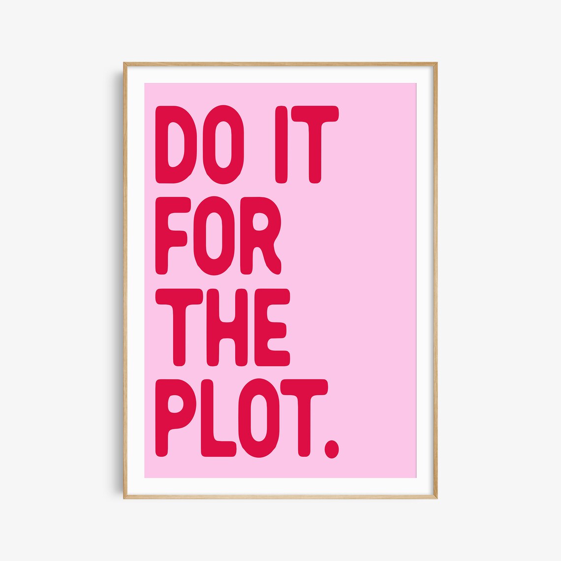 Do It For The Plot Trendy Bar Cart Art Print - Image 3