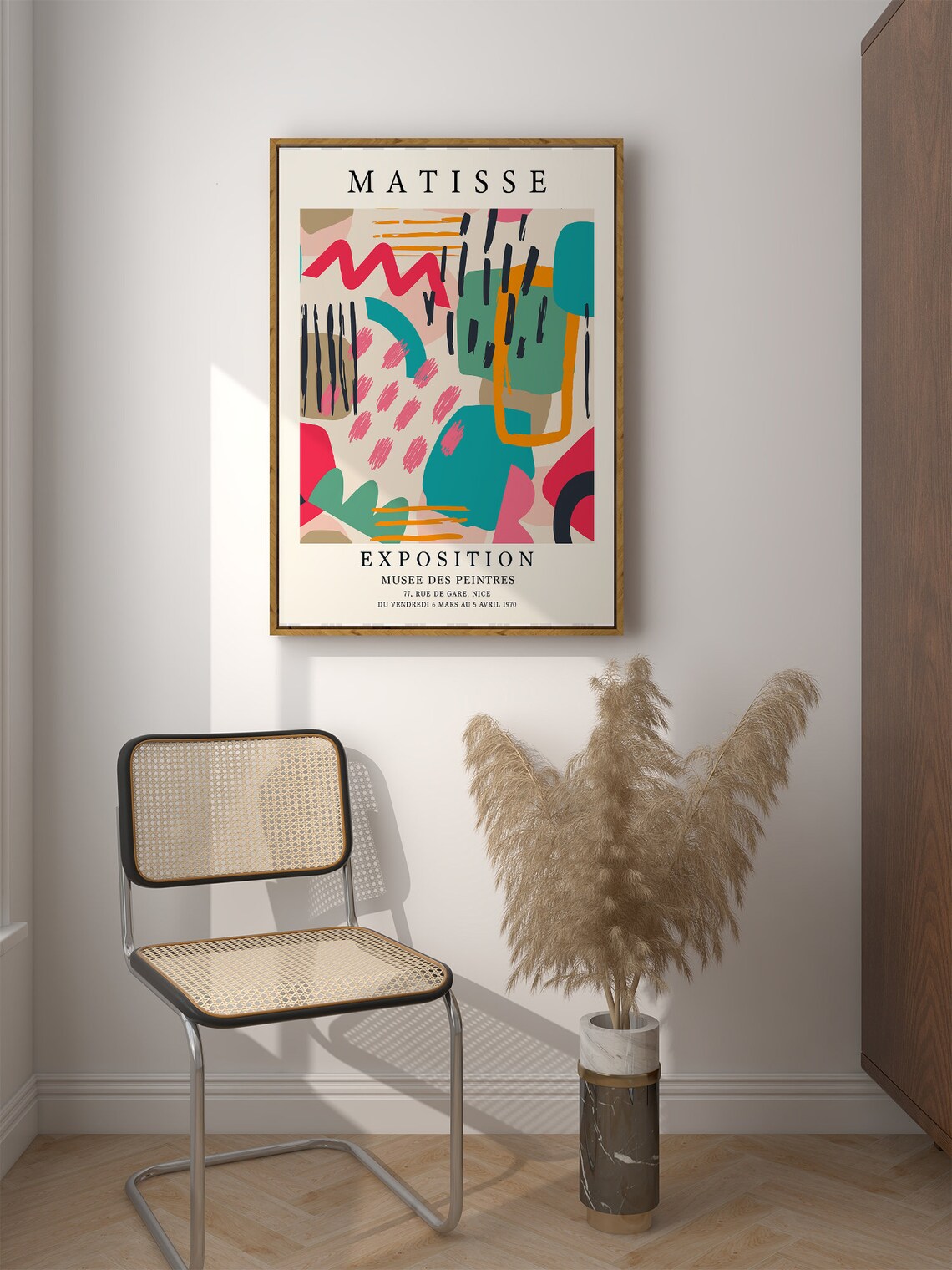 Matisse Nice Exposition 1970 Abstract Colorful Cut Out Exhibition Poster - Image 2