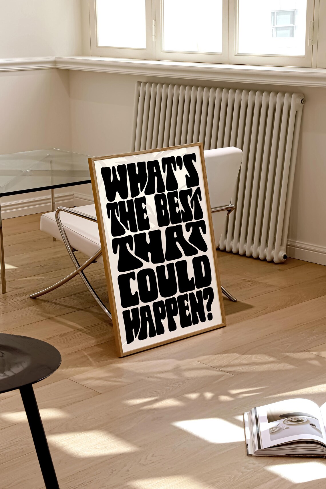 Whats The Best That Could Happen Typography Art Print - Image 4