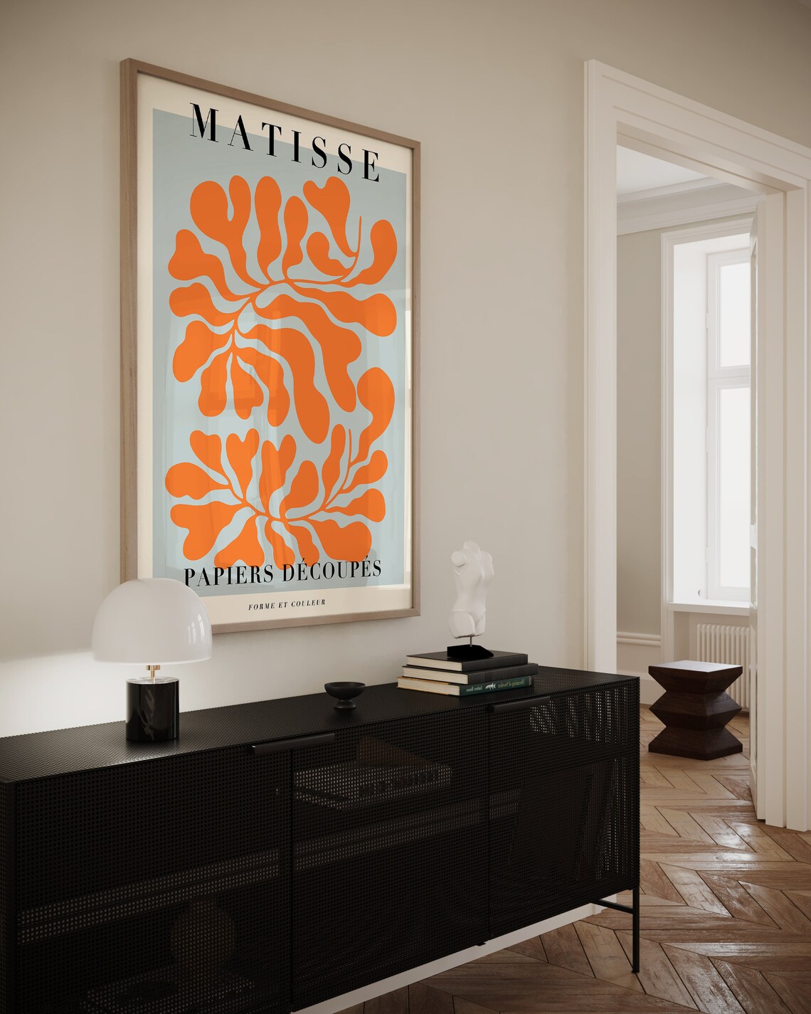 Matisse Abstract Flower Art Print, Mid-Century - Image 2