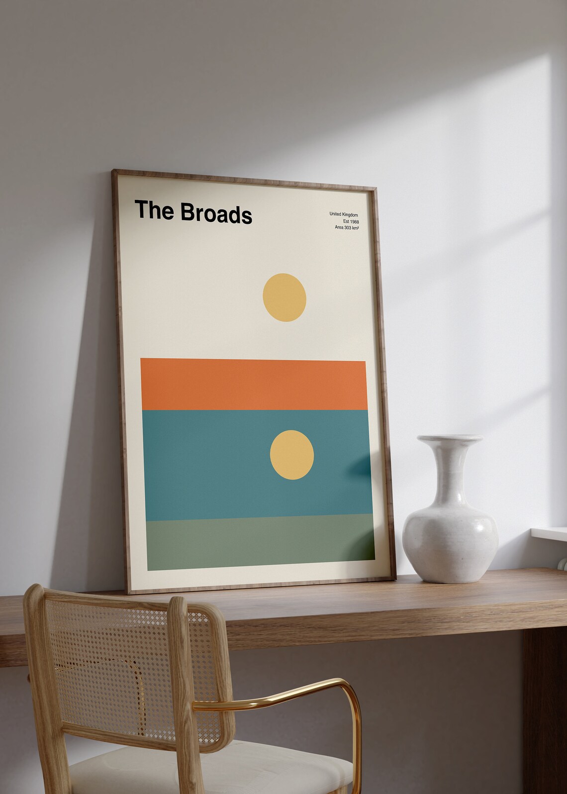 The Broads Mid-Century Travel Poster, Norfolk - Image 2