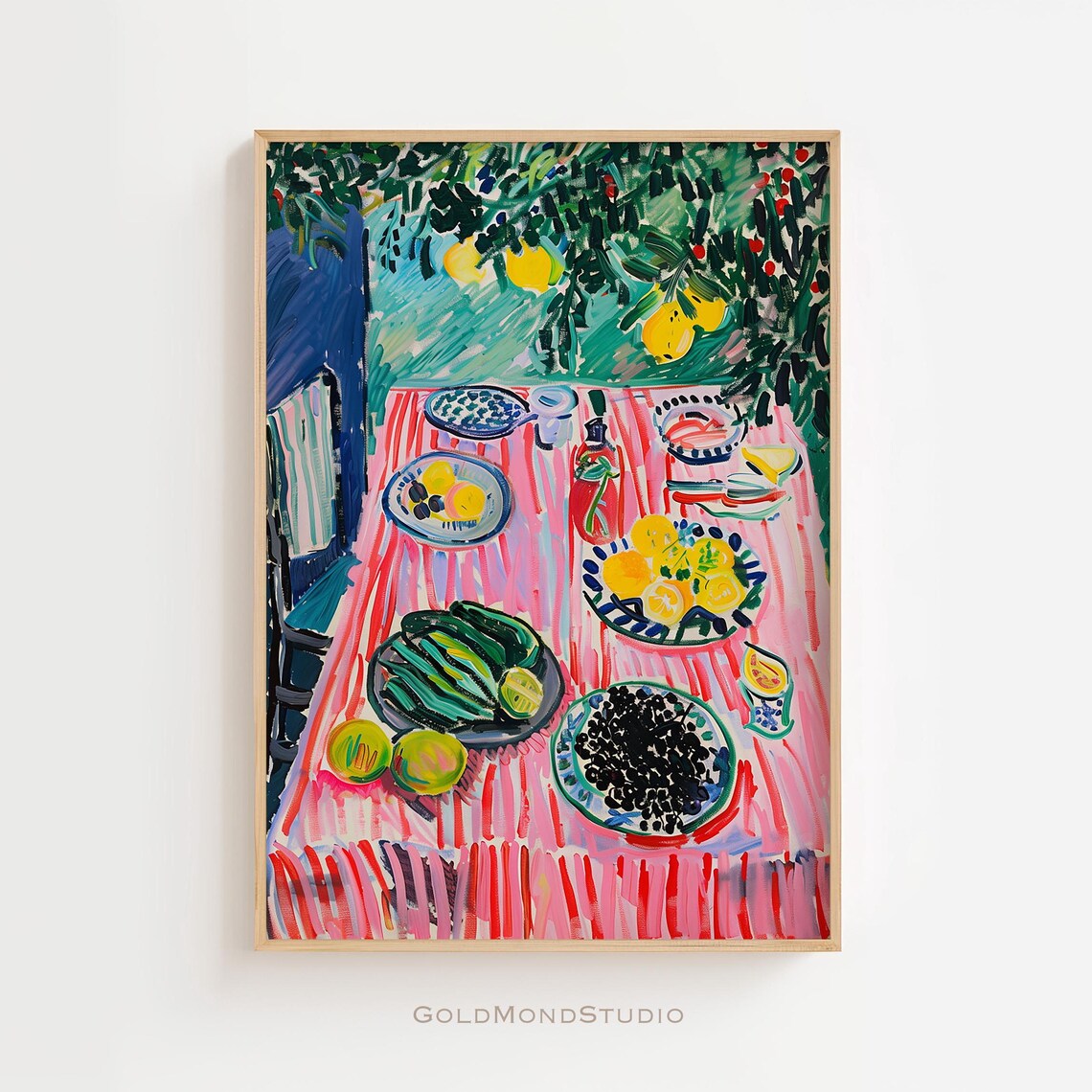 Matisse-Inspired Fauvism Art Print for Living Room