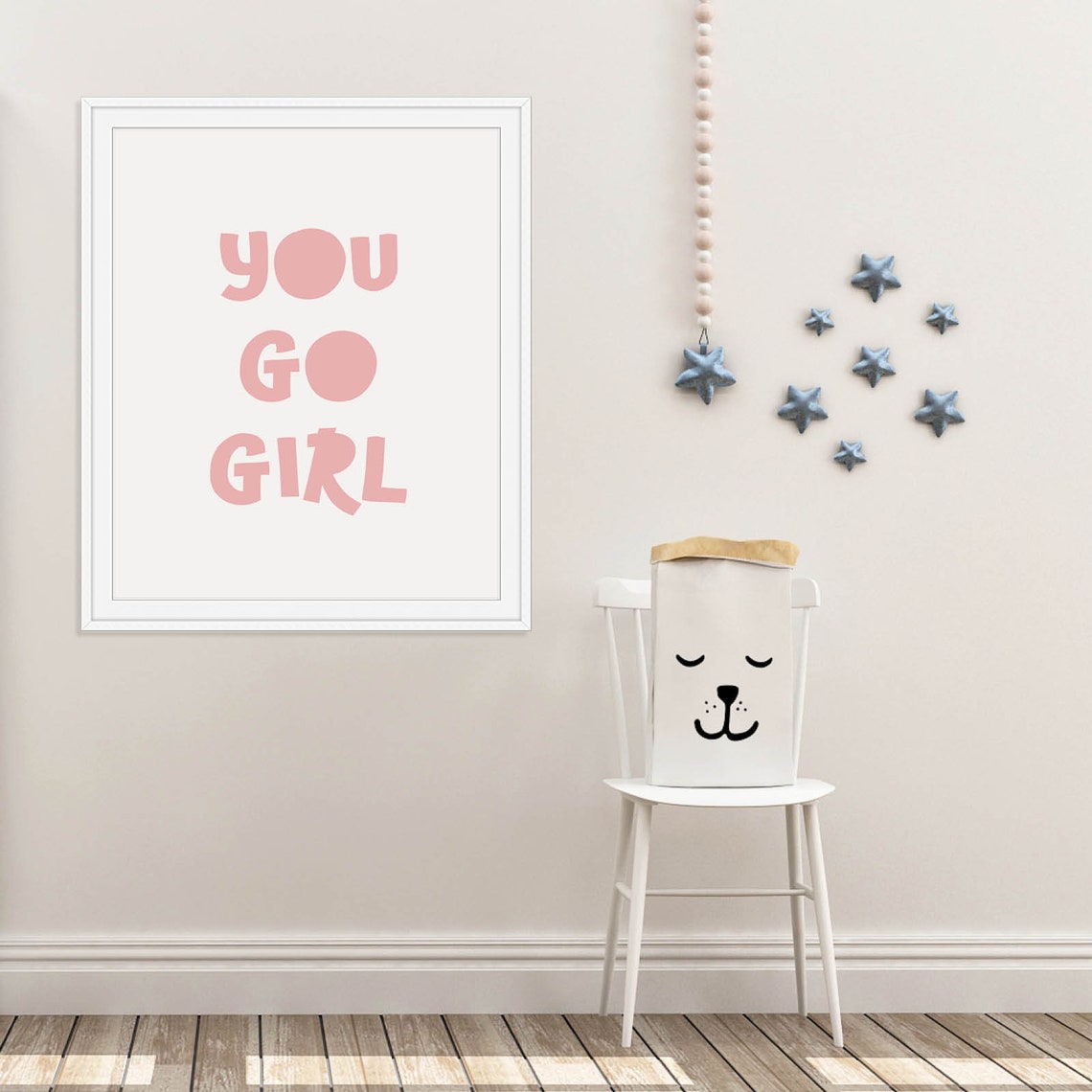 You Go Girl Print Nursery Girls Room Decor Baby Girl Nursery Wall Art Girls Bedroom Wall Decor Teen Bedroom Poster Girl Power - Image 3