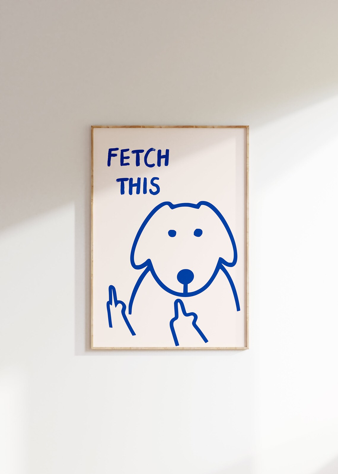 Fetch This Dog Art Print, Y2K Funny Dog Decor - Image 5