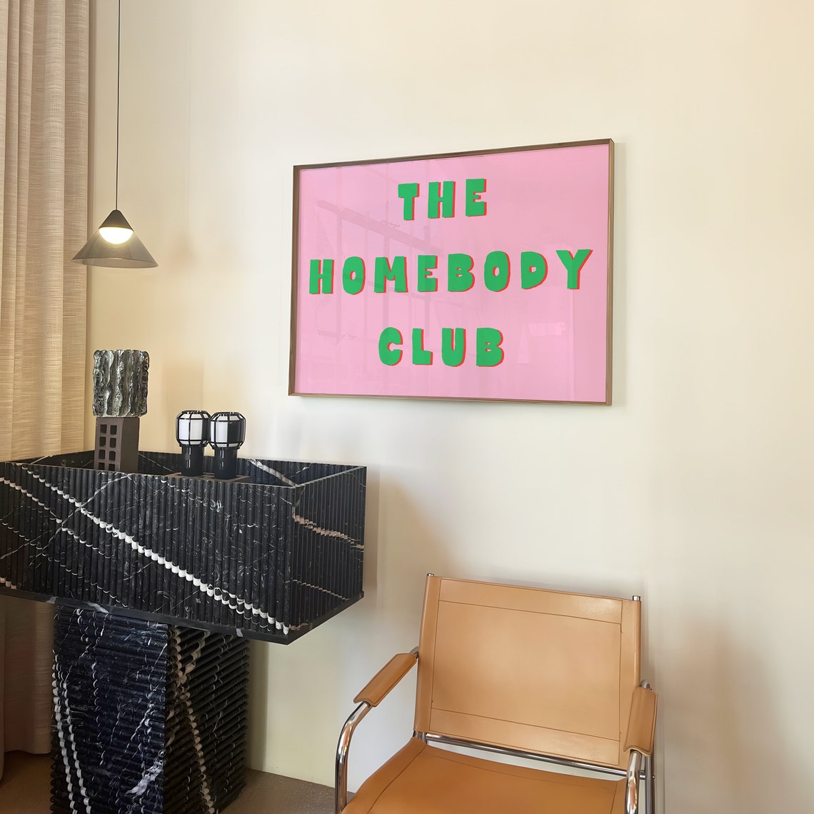 The Homebody Club Art Print Homebody Wall Art Self Care Poster Trendy Art Prints Wall Art College Girl Decor The Couch Club - Image 3