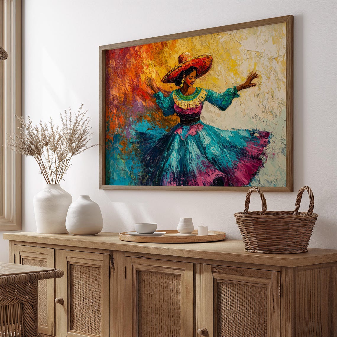 Mexican Wall Art Print, Gift For Her