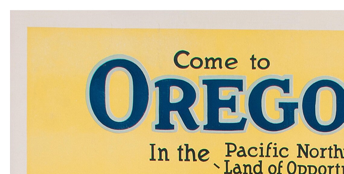 Oregon Pacific Northwest Joy Of Living Northern Pacific Travel Poster - Image 2