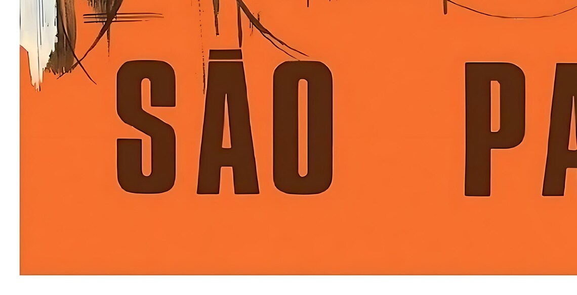 Sao Paulo Brasil Abstract Skyline Towers Vintage Travel Poster - Image 2