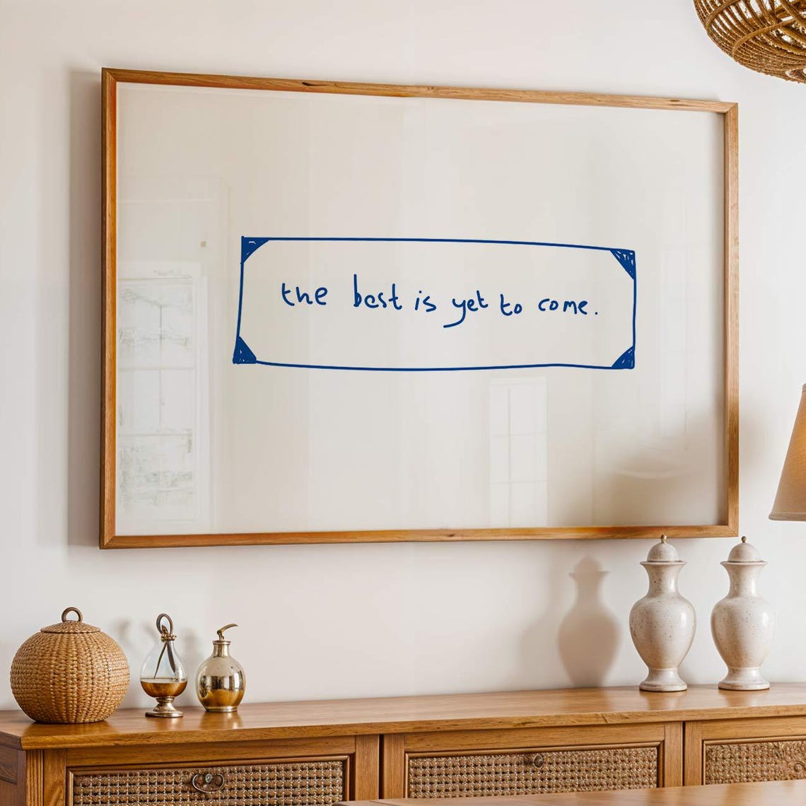 The Best Is Yet To Come Handwritten Fortune Cookie Affirmation Poster