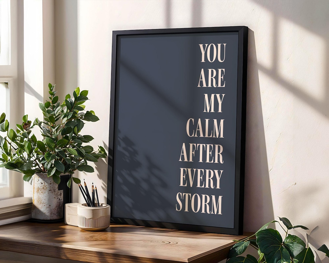 Custom Quote Print, Retro Typography Art Poster - Image 2