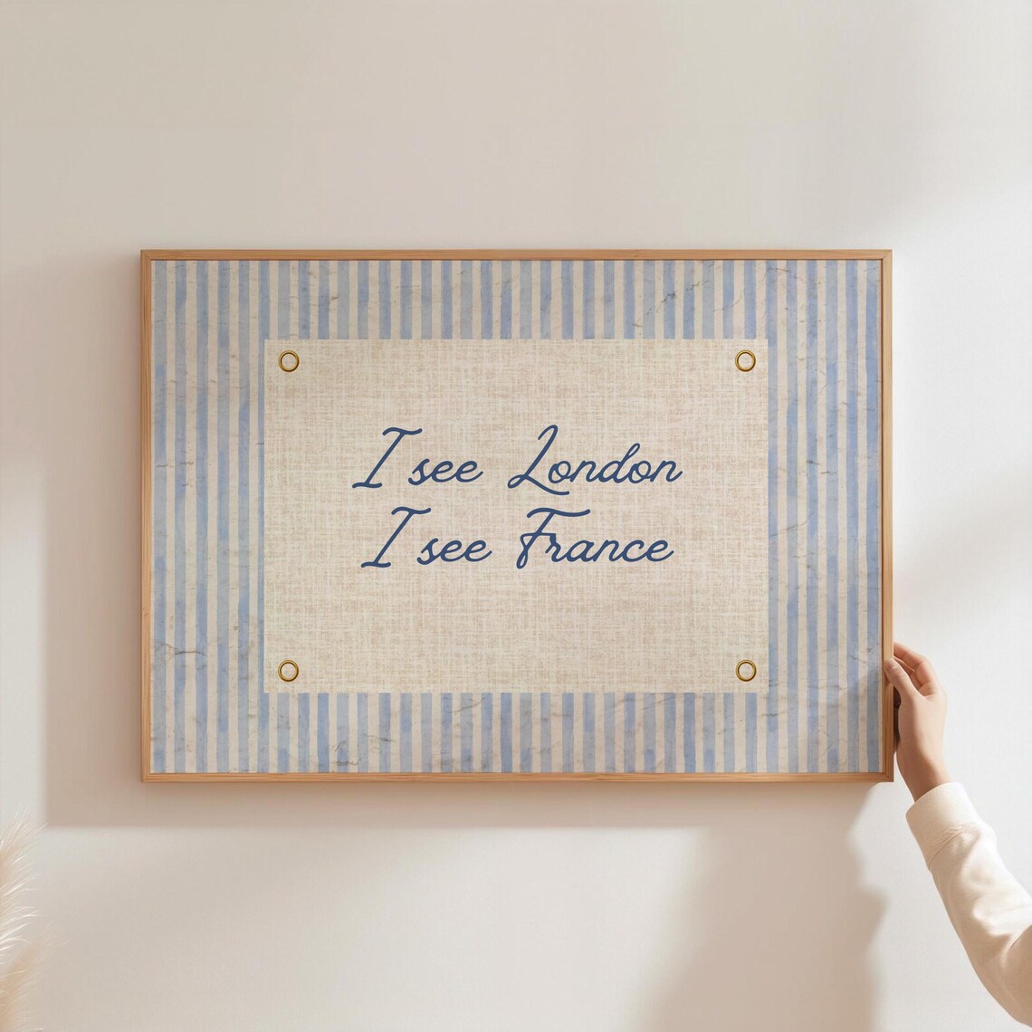 I See London France Funny Bathroom Decor Poster