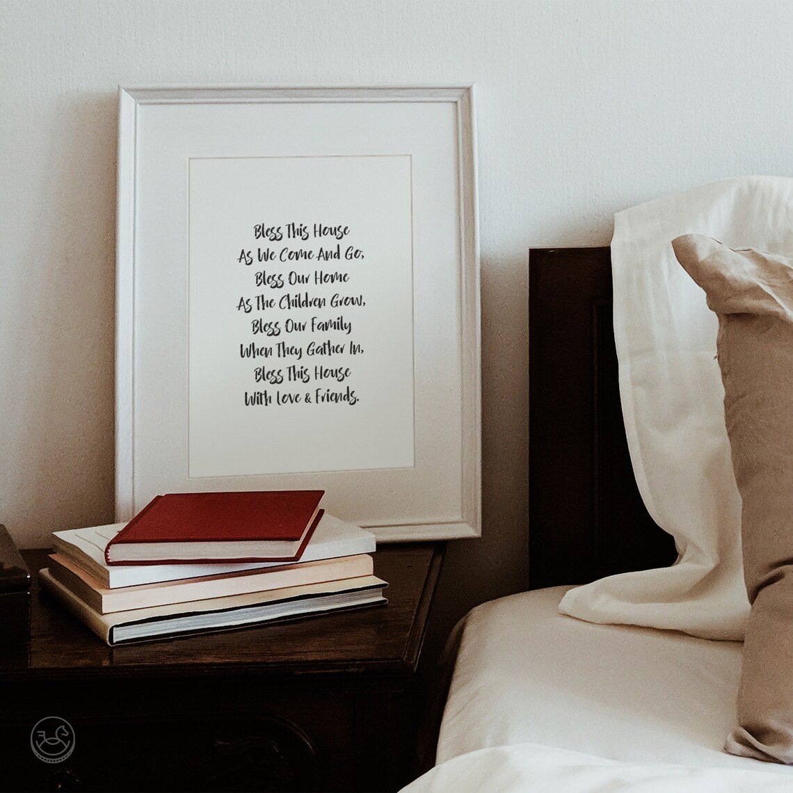 Bless This House Script Print, Modern Quote Art - Image 2