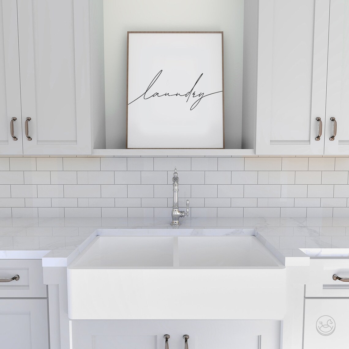 Laundry Room Sign, Minimalist Modern Art Print - Image 3