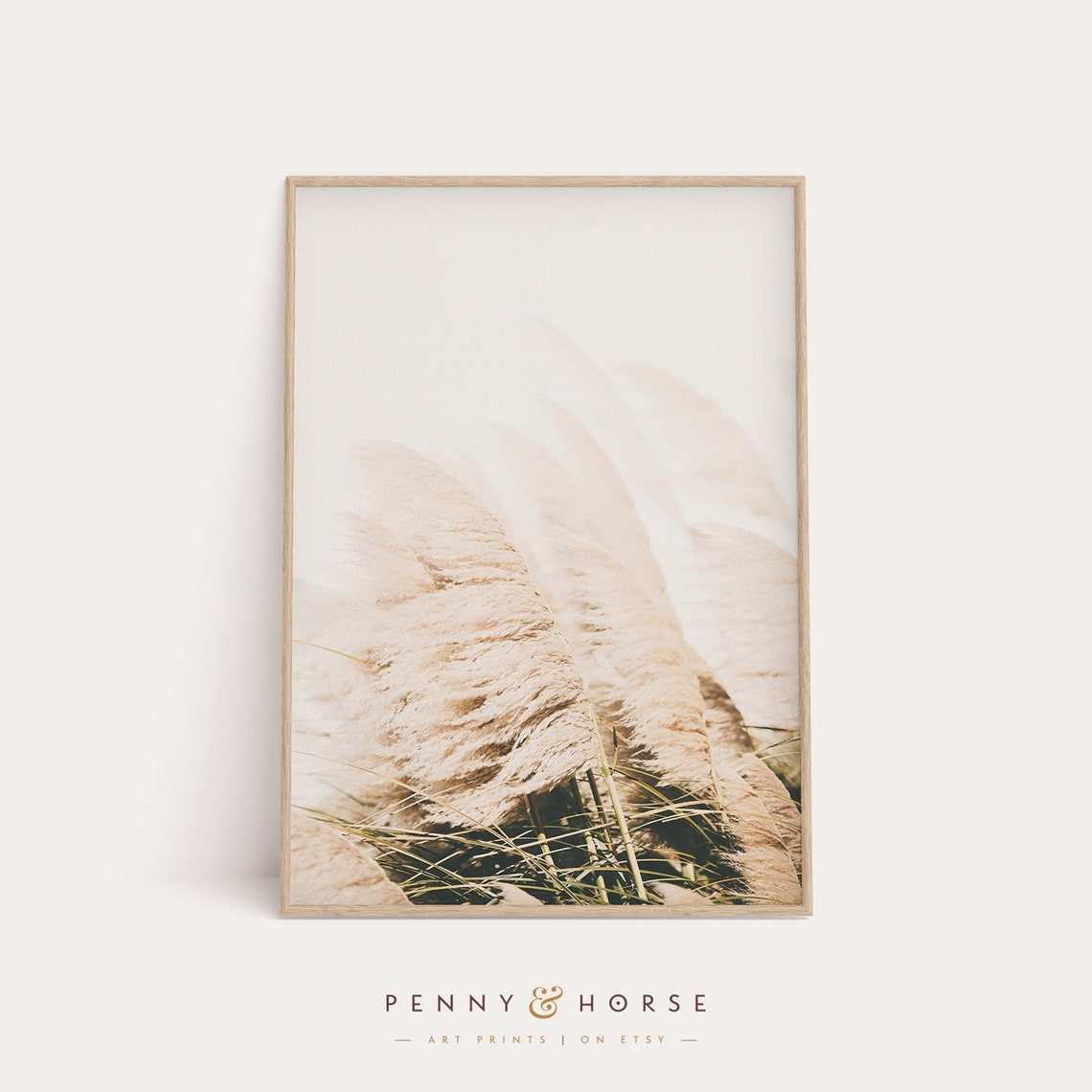 Golden Wheat Field Nature Photography Poster Warm Botanical Wall Decor