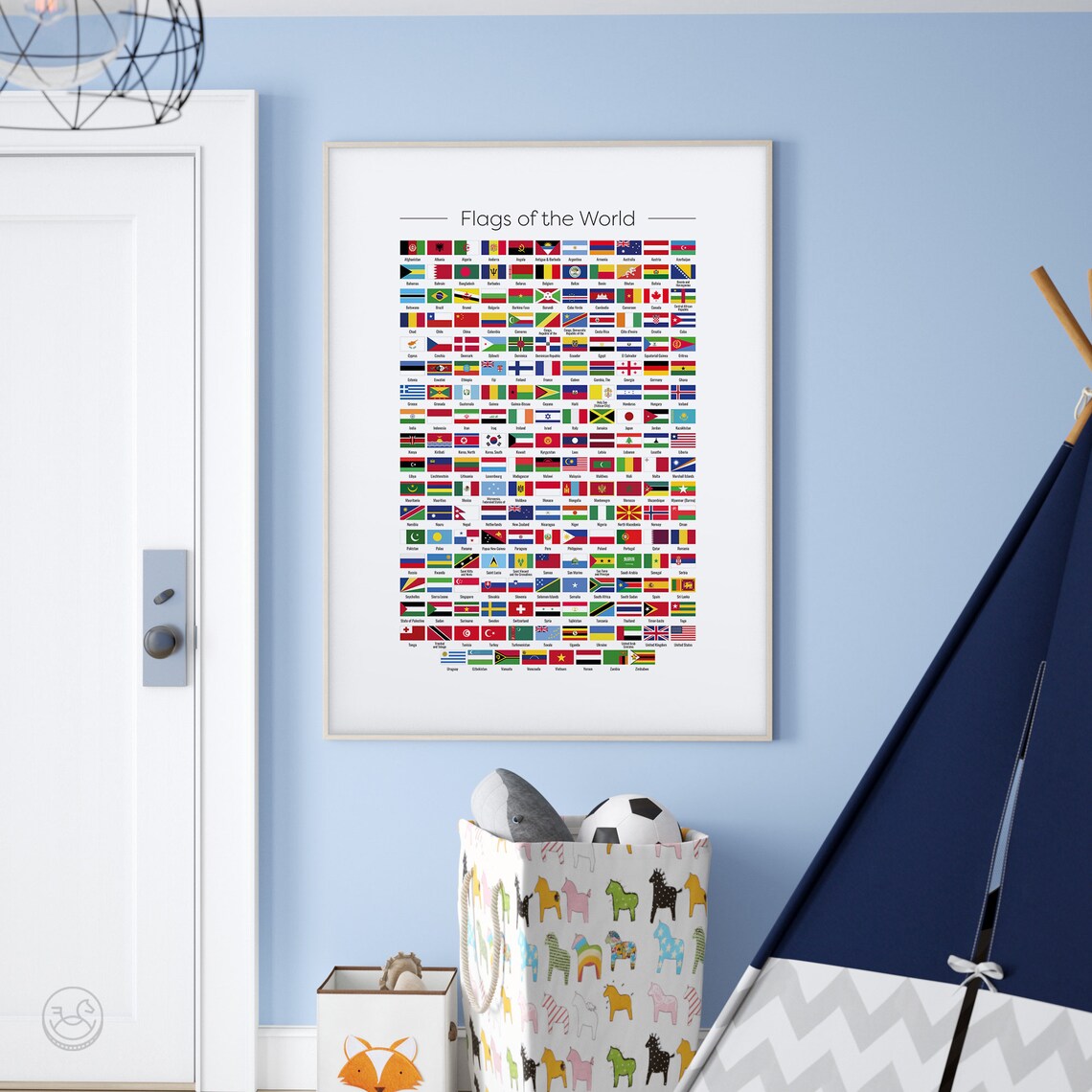 Flags Of The World Countries Complete Country Flag Chart Poster - Image 4