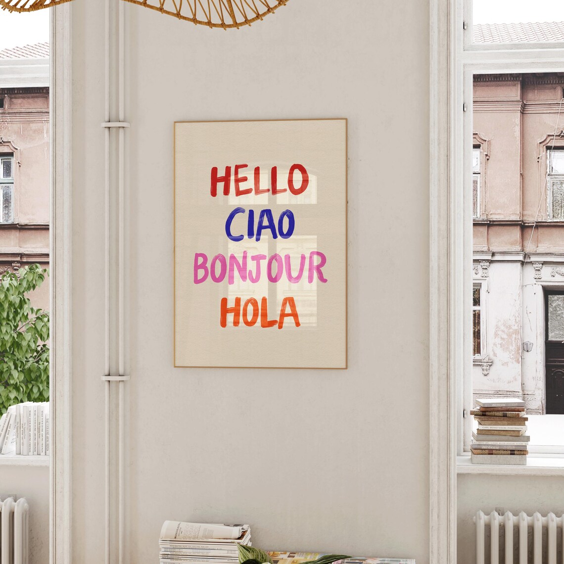 Ciao Welcome Typography Art Print for Hallways - Image 2